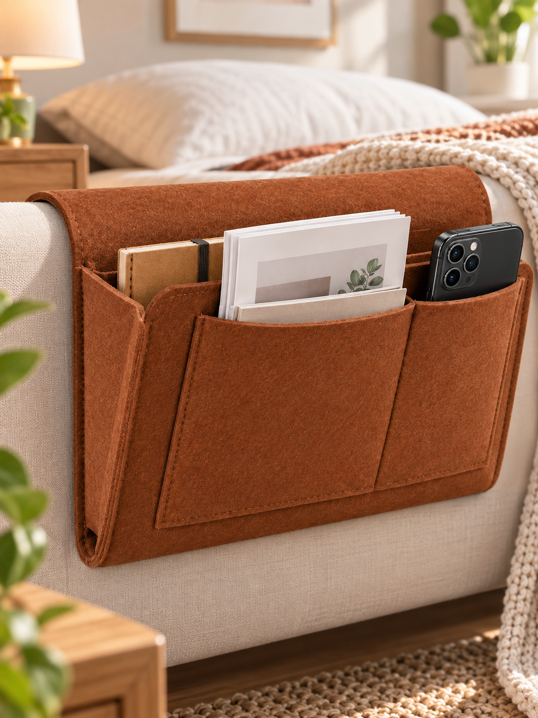 🔥Bedside Hanging Organizer – Keep Essentials Within Reach