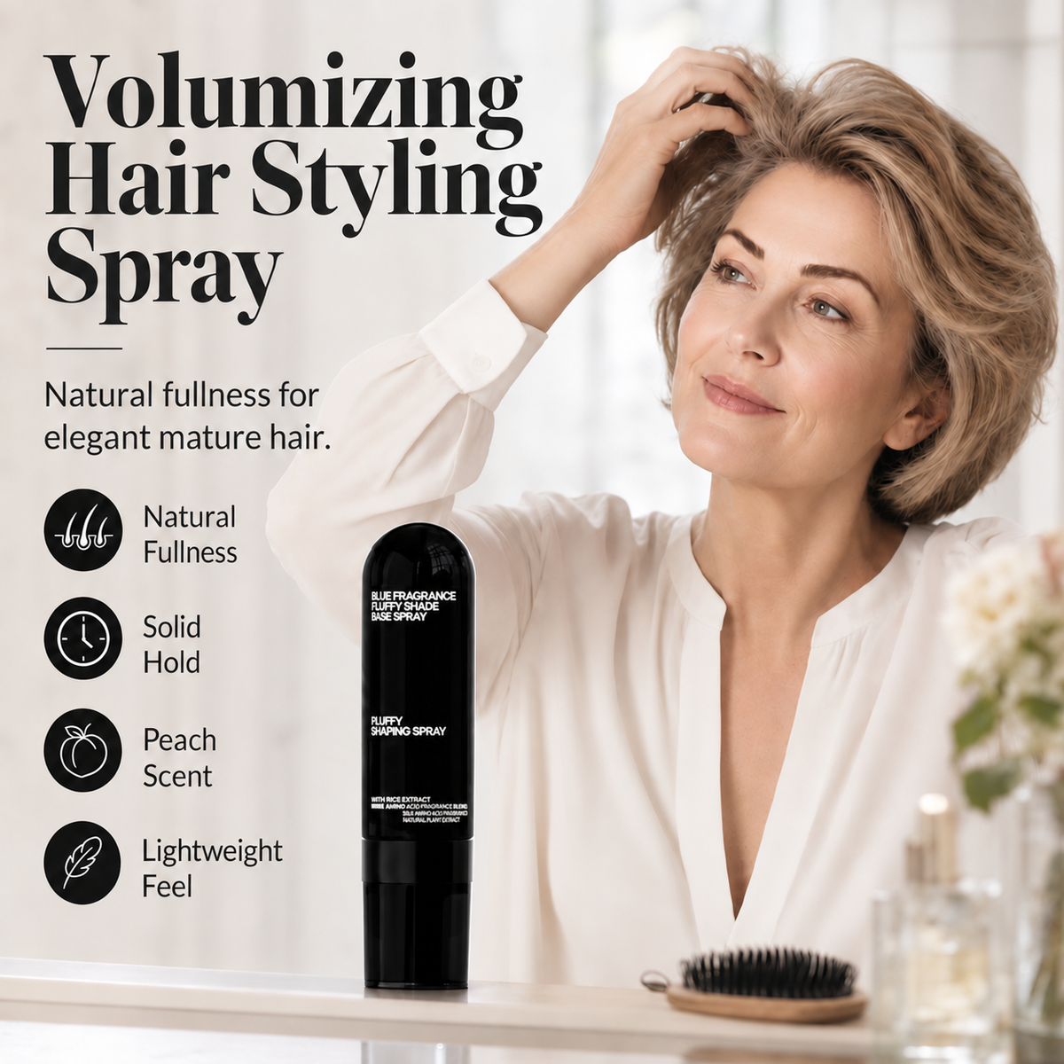 🍑TopSpire®  Peach Volumizing Hair Spray for Fine, Flat & Thinning Hair ✨