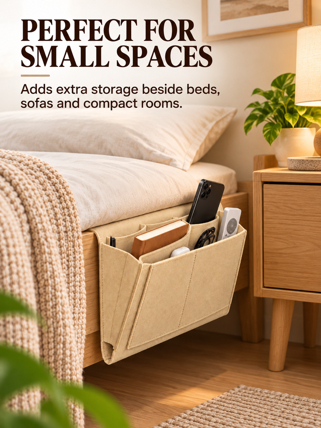 🔥Bedside Hanging Organizer – Keep Essentials Within Reach