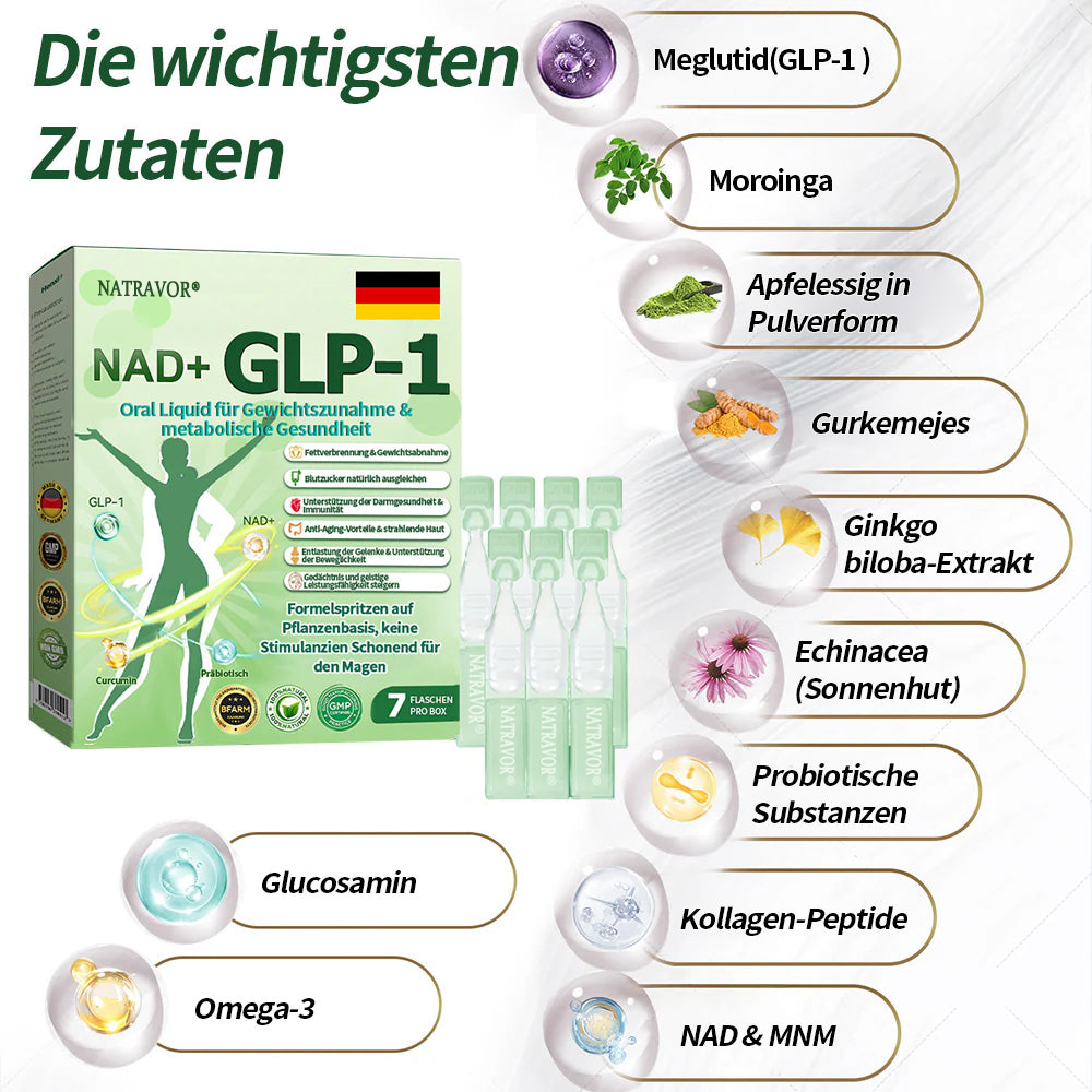 BfArM-Shop | Natravor® NAD 6-in-1 Gesundheits-Orallösung (Eine Dosis pro Tag, sichtbare Veränderungen in 7 Tagen) ✅ Geeignet bei Fettleibigkeit, kardiovaskulärer Gesundheit, Diabetes, Schlafapnoe, Gelenkproblemen und mehr.