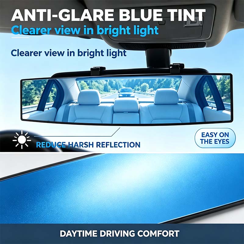 🚗 Panoramic Rearview Mirror · Eliminate Blind Spots Instantly
