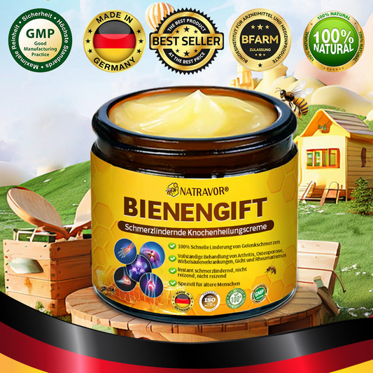 Natravor® Bienengift Schmerzlinderungs-Knochenheilungs-Creme🐝🐝(Speziell für ältere Erwachsene & DGOU empfiehlt)