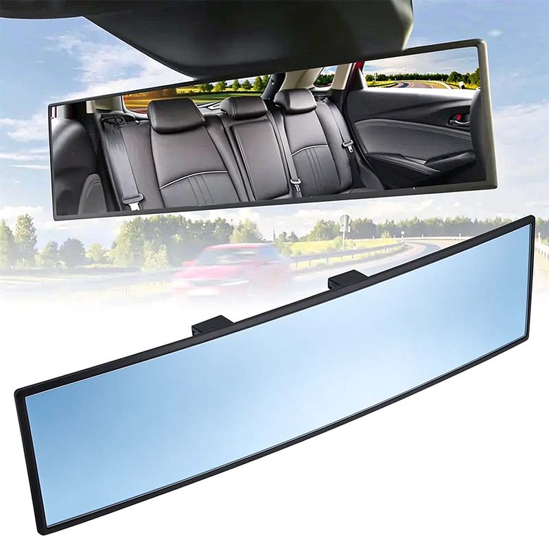 🚗 Panoramic Rearview Mirror · Eliminate Blind Spots Instantly
