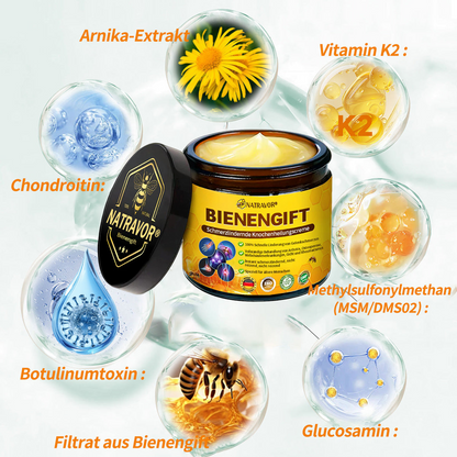 Natravor® Bienengift Schmerzlinderungs-Knochenheilungs-Creme🐝🐝(Speziell für ältere Erwachsene & DGOU empfiehlt)