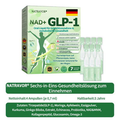 BfArM-Shop | Natravor® NAD 6-in-1 Gesundheits-Orallösung (Eine Dosis pro Tag, sichtbare Veränderungen in 7 Tagen) ✅ Geeignet bei Fettleibigkeit, kardiovaskulärer Gesundheit, Diabetes, Schlafapnoe, Gelenkproblemen und mehr.