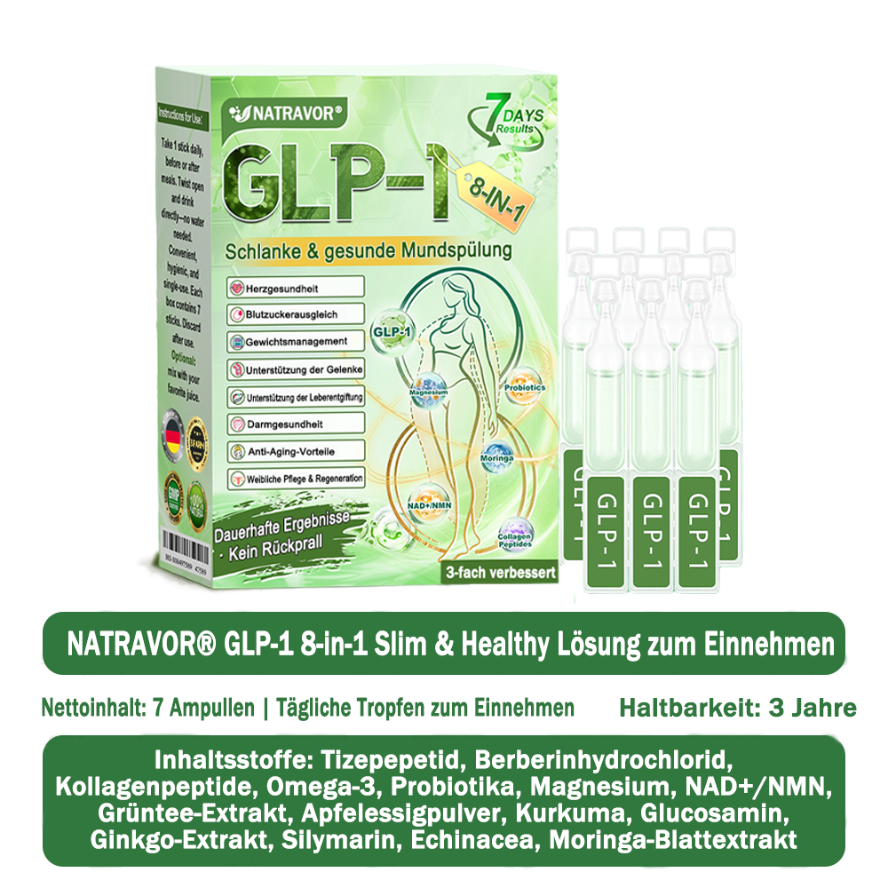 BfArM-Shop | Natravor® 8-in-1 Orallösung – Mit 100 Mrd. aktiven Probiotika ✅ Unterstützt Gewichtsmanagement, Herz, Darm & Frauengesundheit, strafft die Haut und steigert die Energie.