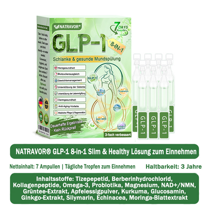 BfArM-Shop | Natravor® 8-in-1 Orallösung – Mit 100 Mrd. aktiven Probiotika ✅ Unterstützt Gewichtsmanagement, Herz, Darm & Frauengesundheit, strafft die Haut und steigert die Energie.