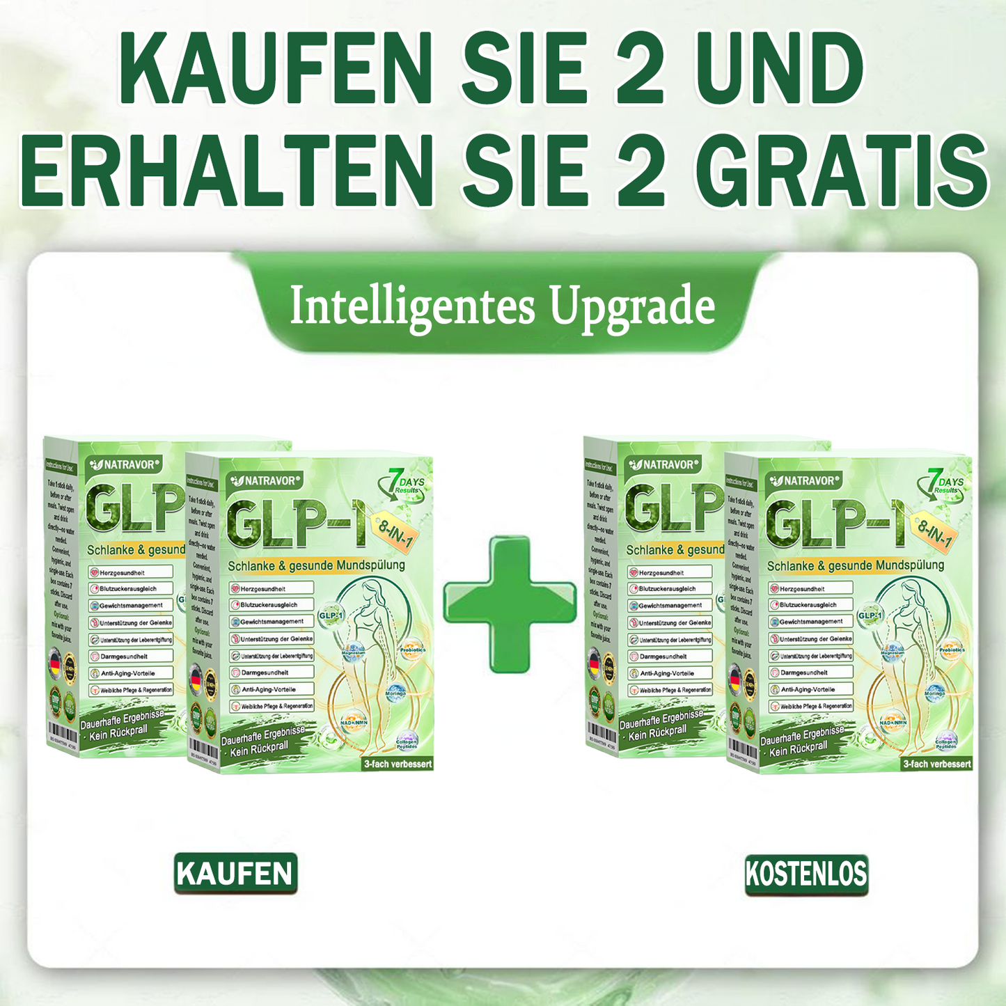 BfArM-Shop | Natravor® 8-in-1 Orallösung – Mit 100 Mrd. aktiven Probiotika ✅ Unterstützt Gewichtsmanagement, Herz, Darm & Frauengesundheit, strafft die Haut und steigert die Energie.