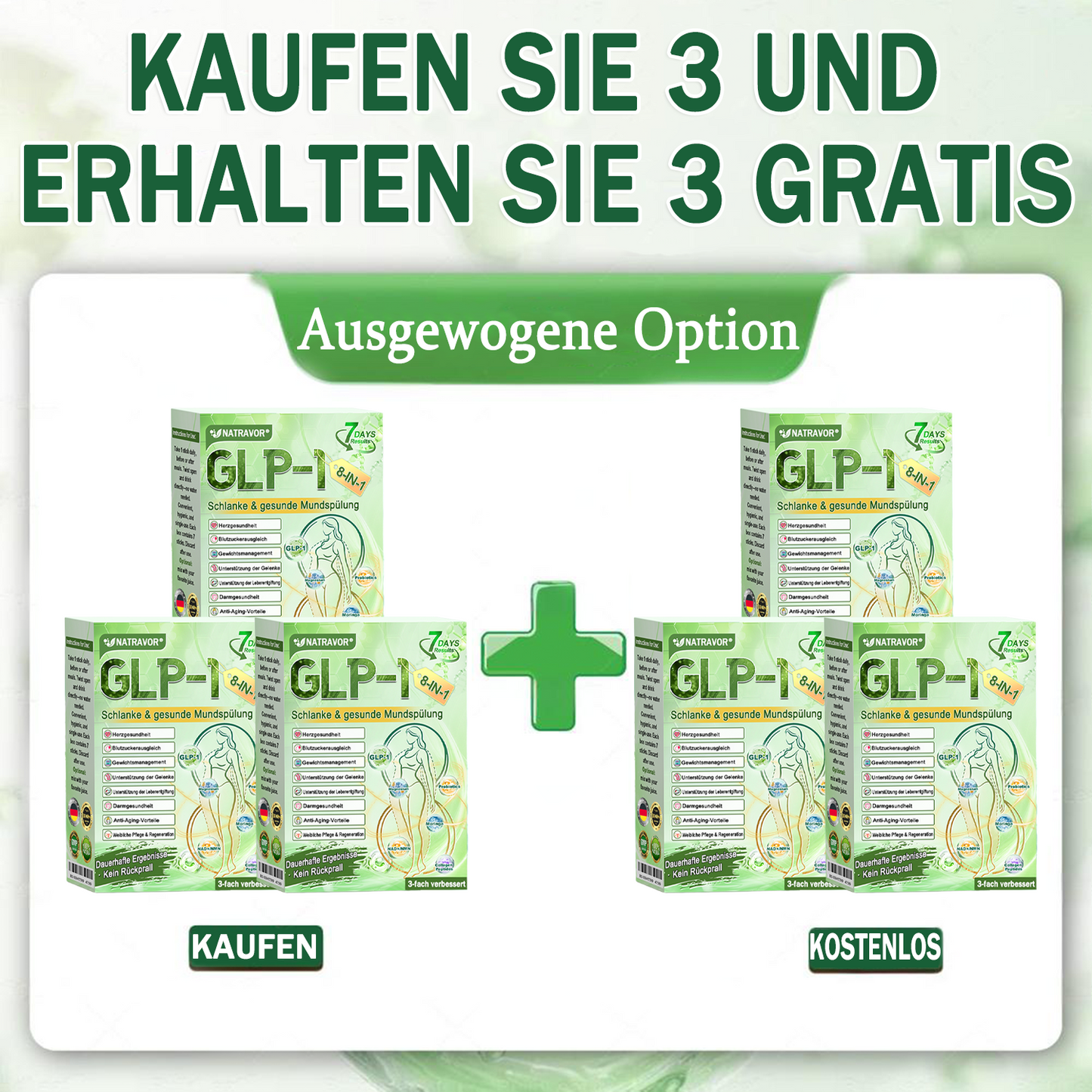 BfArM-Shop | Natravor® 8-in-1 Orallösung – Mit 100 Mrd. aktiven Probiotika ✅ Unterstützt Gewichtsmanagement, Herz, Darm & Frauengesundheit, strafft die Haut und steigert die Energie.