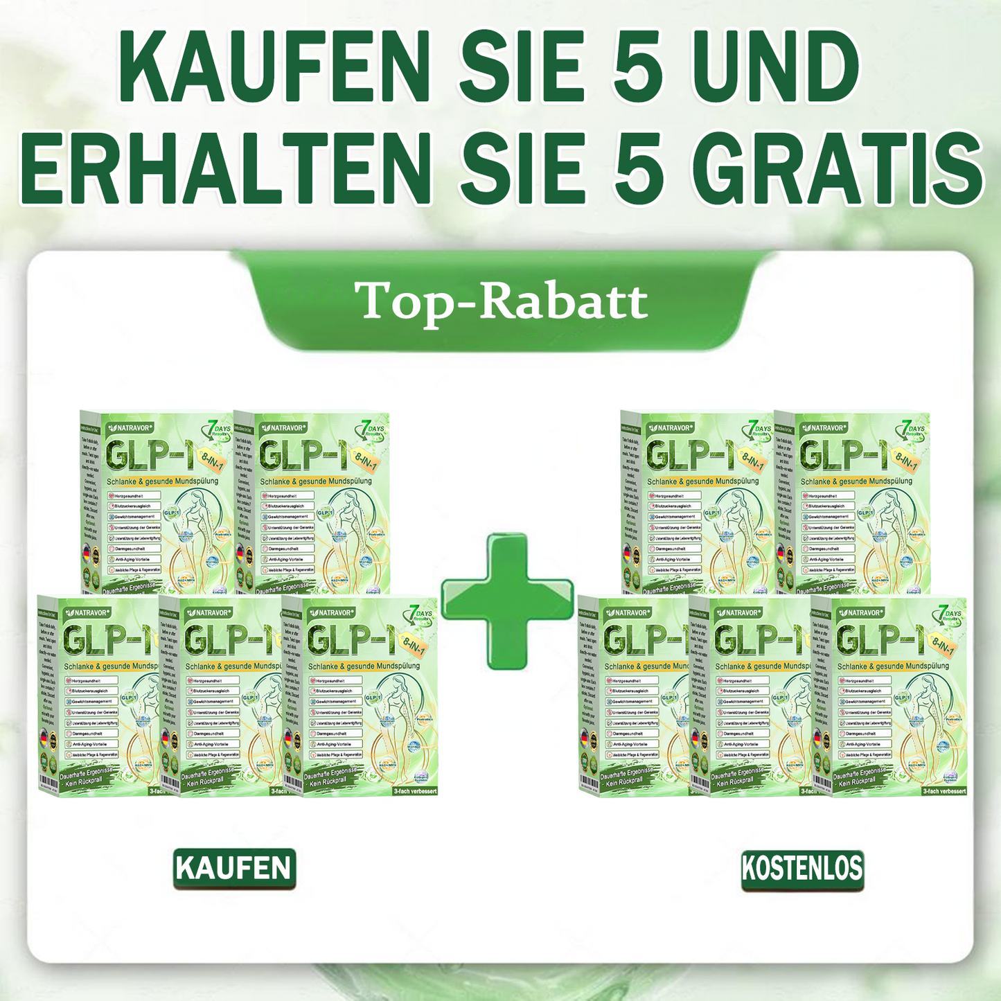 BfArM-Shop | Natravor® 8-in-1 Orallösung – Mit 100 Mrd. aktiven Probiotika ✅ Unterstützt Gewichtsmanagement, Herz, Darm & Frauengesundheit, strafft die Haut und steigert die Energie.