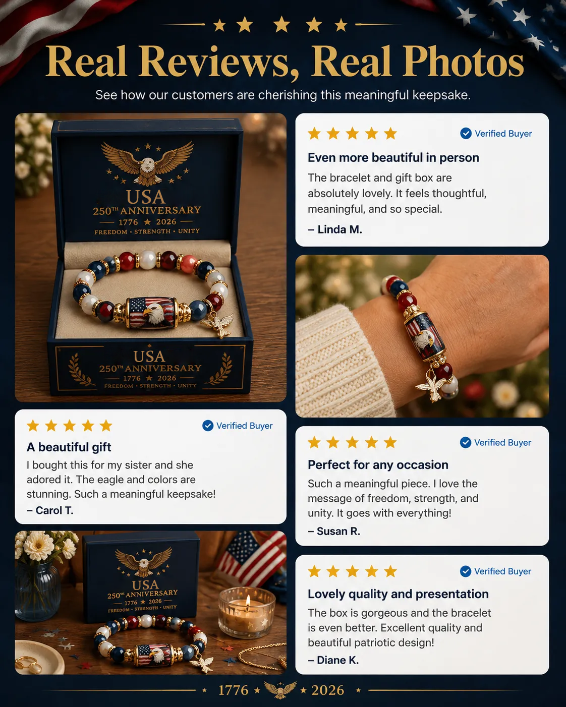 🇺🇸 Celebrate Freedom & Honor 💎 | USA 250th Anniversary Limited Edition Collection ✨