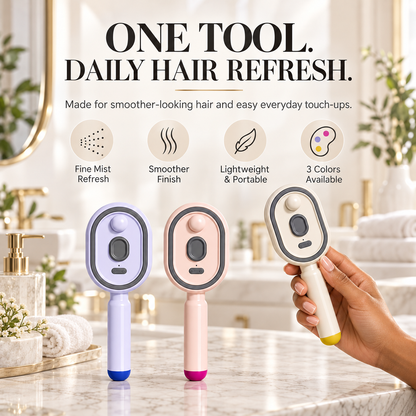 ✨TopSpire® Steam Mist Straightening Comb – Easy Salon-Like Hair