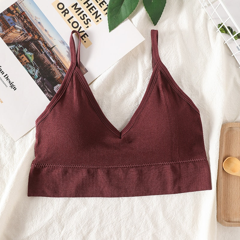 Frauen Sexy Crop Tops Röhrenoberteil Frauen Streetwear Ärmellose Camis Nahtlose Sportunterwäsche Tee BH Crop Top Bandeau Top Tank