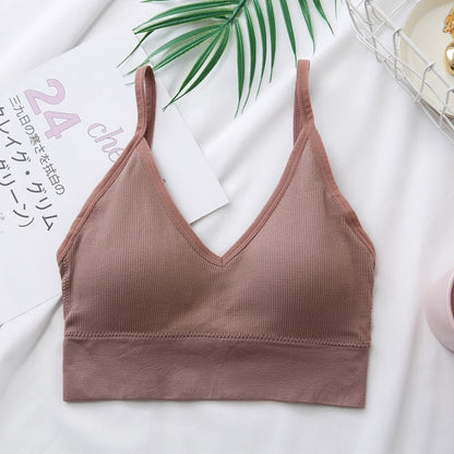 Frauen Sexy Crop Tops Röhrenoberteil Frauen Streetwear Ärmellose Camis Nahtlose Sportunterwäsche Tee BH Crop Top Bandeau Top Tank