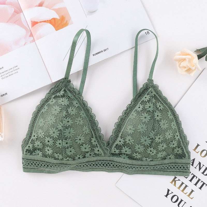 Frauen Spitze gepolsterte BHs Schönheit zurück gewickelt Brust bequem Draht frei BHs Dessous