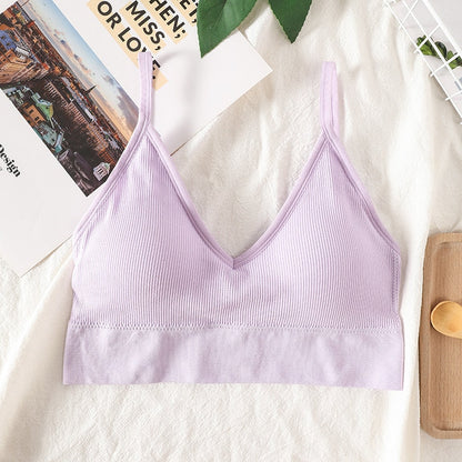 Frauen Sexy Crop Tops Röhrenoberteil Frauen Streetwear Ärmellose Camis Nahtlose Sportunterwäsche Tee BH Crop Top Bandeau Top Tank