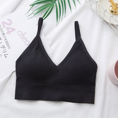 Frauen Sexy Crop Tops Röhrenoberteil Frauen Streetwear Ärmellose Camis Nahtlose Sportunterwäsche Tee BH Crop Top Bandeau Top Tank
