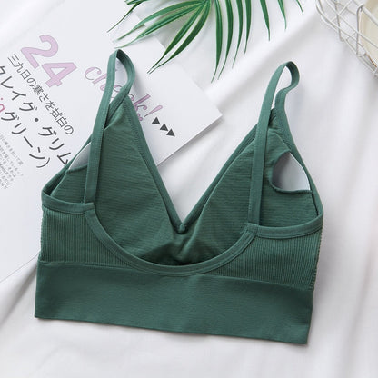 Frauen Sexy Crop Tops Röhrenoberteil Frauen Streetwear Ärmellose Camis Nahtlose Sportunterwäsche Tee BH Crop Top Bandeau Top Tank