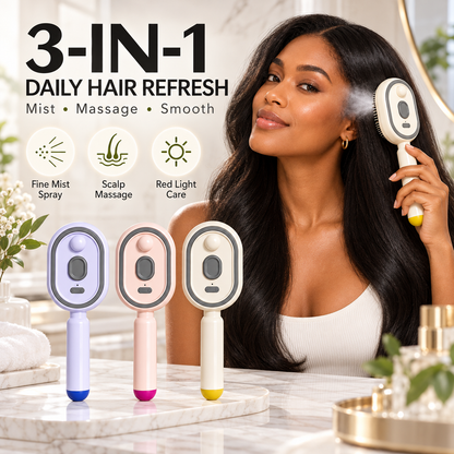 ✨TopSpire® Steam Mist Straightening Comb – Easy Salon-Like Hair
