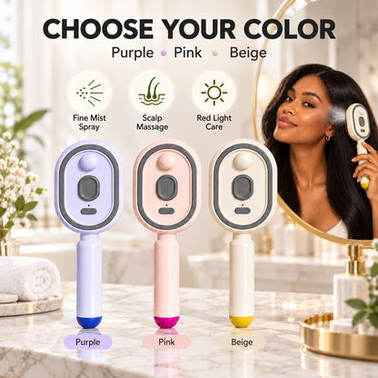✨TopSpire® Steam Mist Straightening Comb – Easy Salon-Like Hair